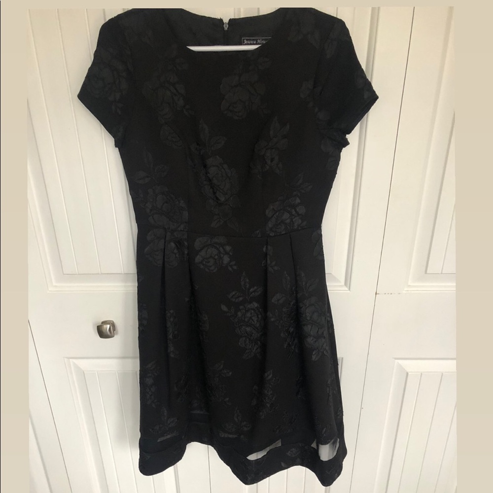 Jessica Howard Black A-line Dress - Size 6